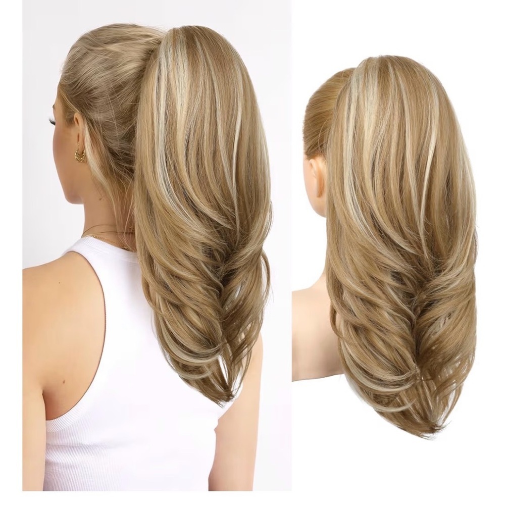 Elegant Blonde Hair Extension Medium blonde